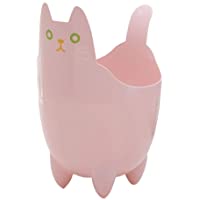 Los mejores  - UWSZZ Lindo gato basura escritorio creativo cubo de basura sin tapa pequeña casa salón dormitorio cabecera blanca…